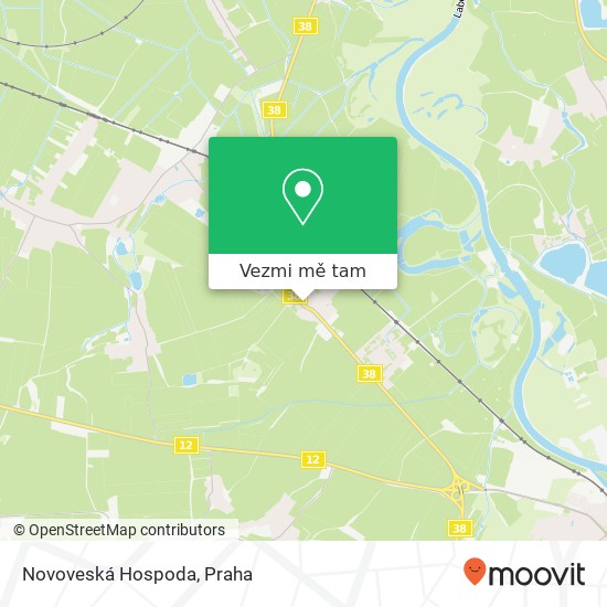 Novoveská Hospoda mapa