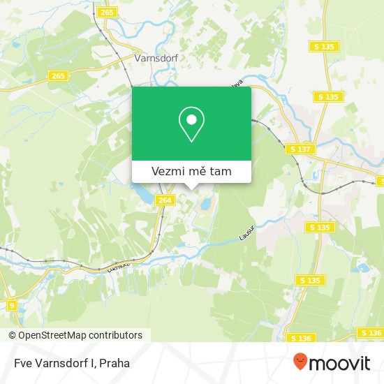 Fve Varnsdorf I mapa