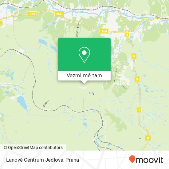 Lanové Centrum Jedlová mapa