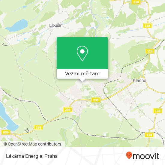 Lékárna Energie mapa