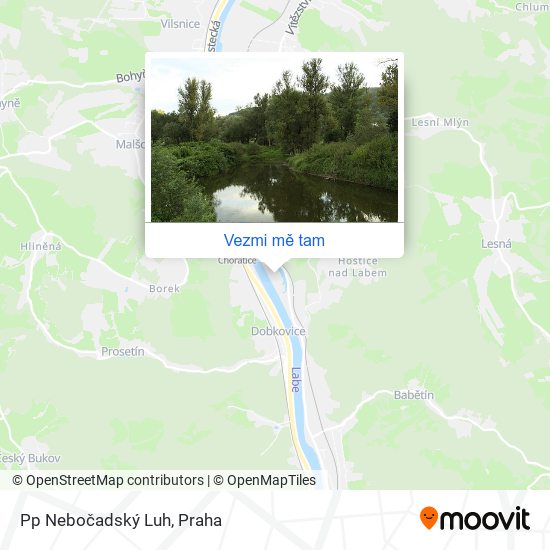 Pp Nebočadský Luh mapa