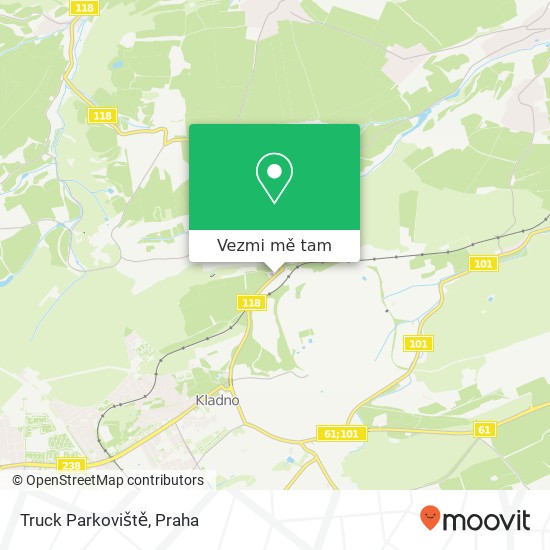 Truck Parkoviště mapa