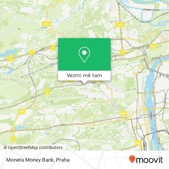 Moneta Money Bank mapa