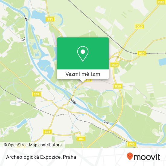 Archeologická Expozice mapa