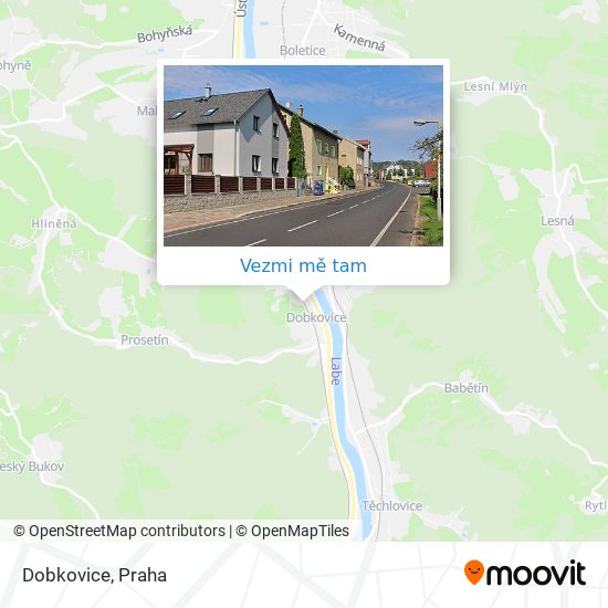 Dobkovice mapa