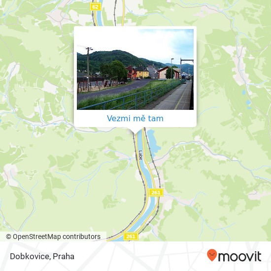 Dobkovice mapa