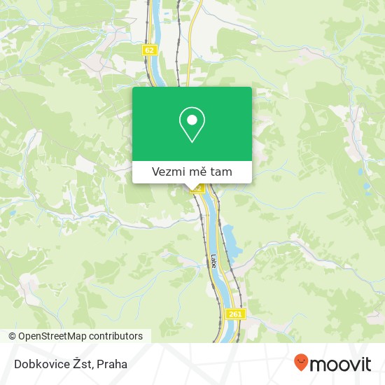 Dobkovice Žst mapa