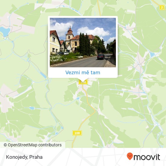 Konojedy mapa