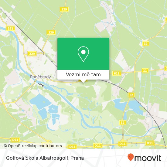 Golfová Škola Albatrosgolf mapa