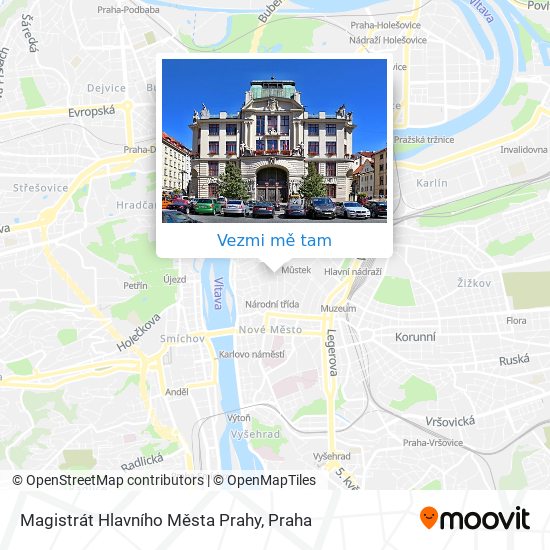 Magistrát Hlavního Města Prahy mapa