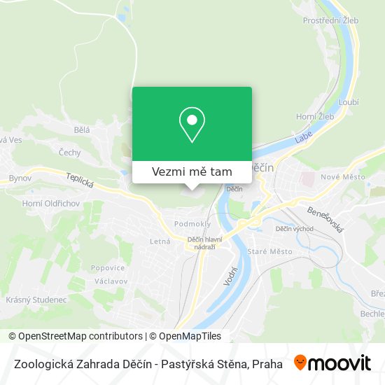 Zoologická Zahrada Děčín - Pastýřská Stěna mapa