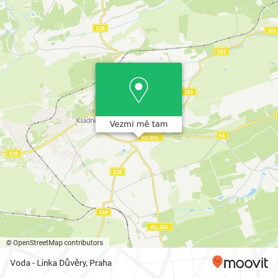 Voda - Linka Důvěry mapa