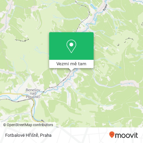 Fotbalové Hřiště mapa