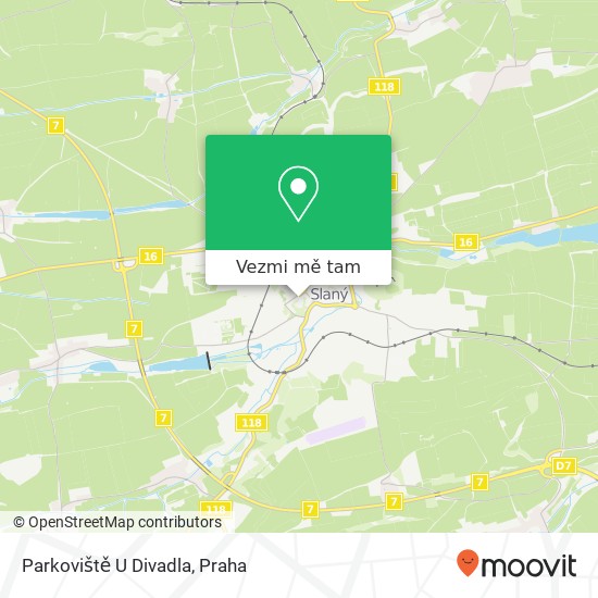 Parkoviště U Divadla mapa