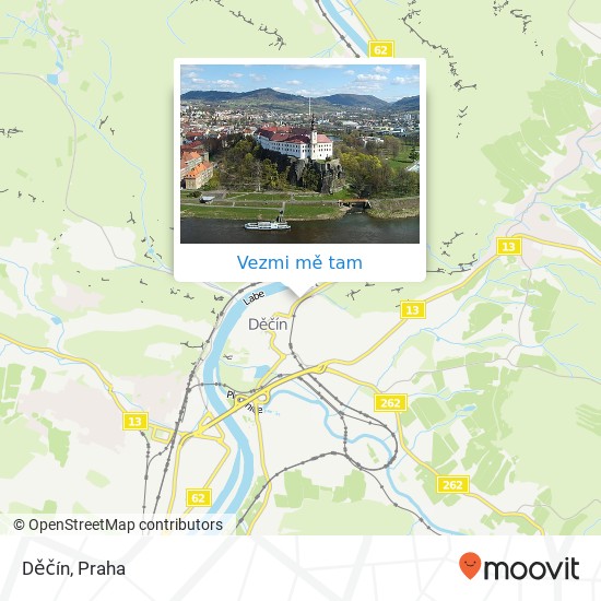 Děčín mapa