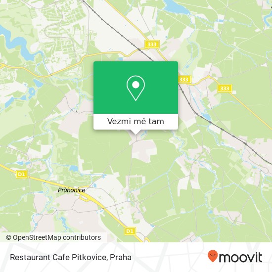 Restaurant Cafe Pitkovice mapa