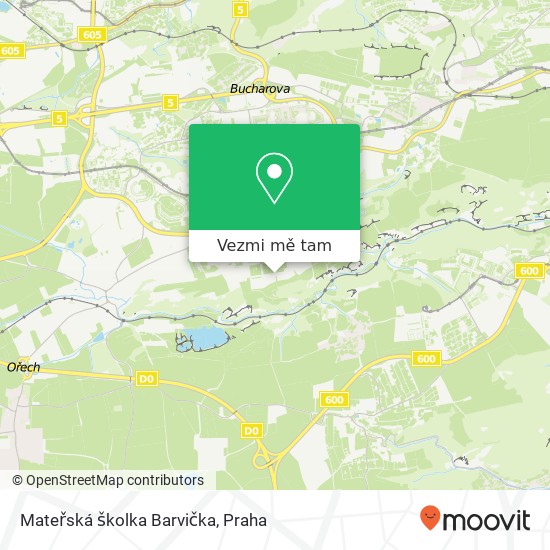 Mateřská školka Barvička mapa