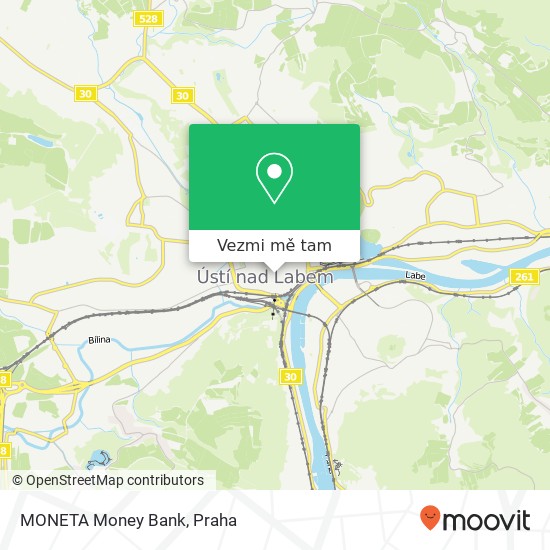 MONETA Money Bank mapa