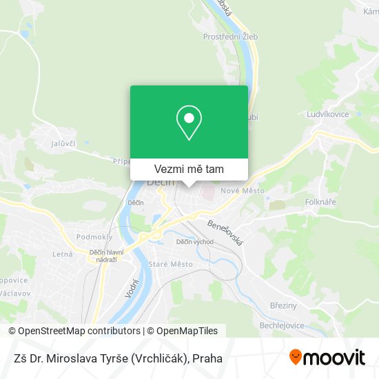 Zš Dr. Miroslava Tyrše (Vrchličák) mapa