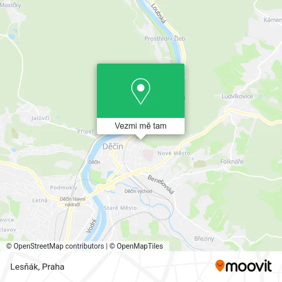 Lesňák mapa