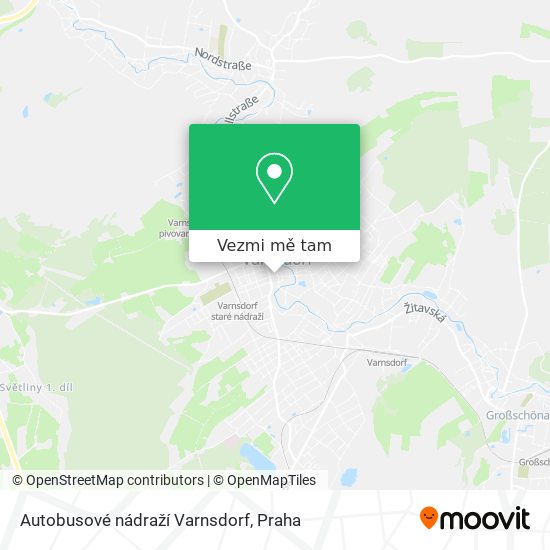 Autobusové nádraží Varnsdorf mapa