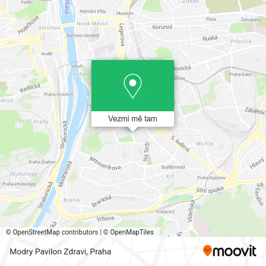 Modry Pavilon Zdravi mapa