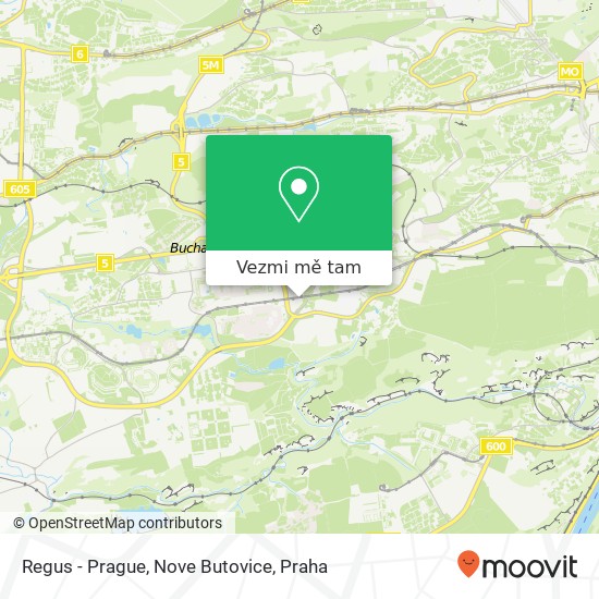 Regus - Prague, Nove Butovice mapa