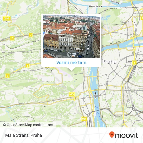 Malá Strana mapa