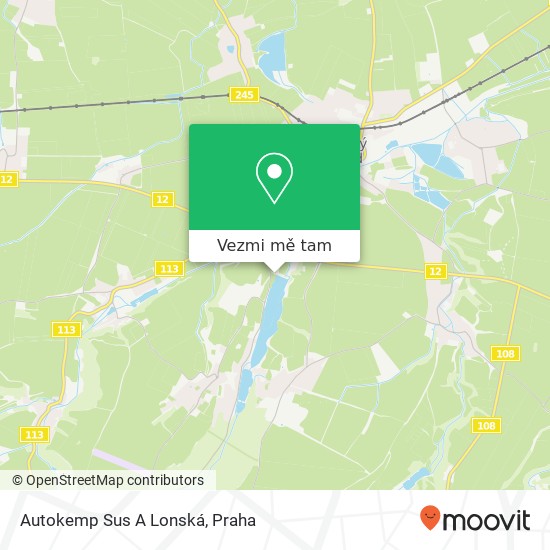 Autokemp Sus A Lonská mapa