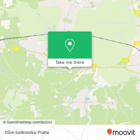 Dům lunikovska mapa