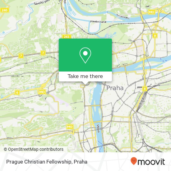 Prague Christian Fellowship mapa