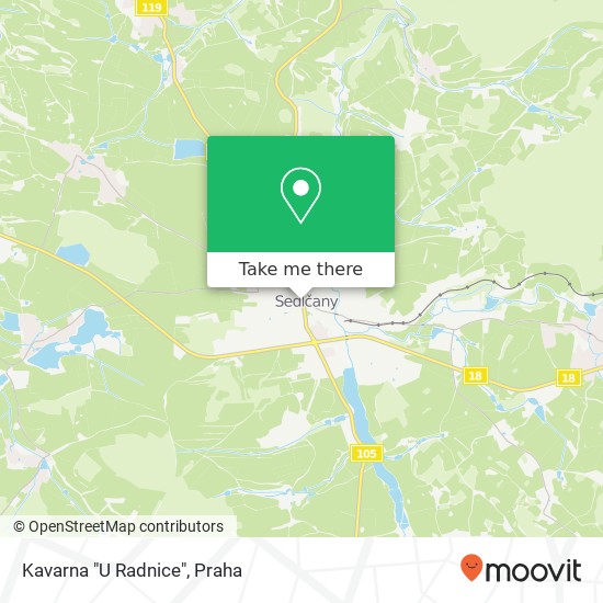 Kavarna "U Radnice", náměstí T. G. Masaryka 264 01 Sedlčany mapa