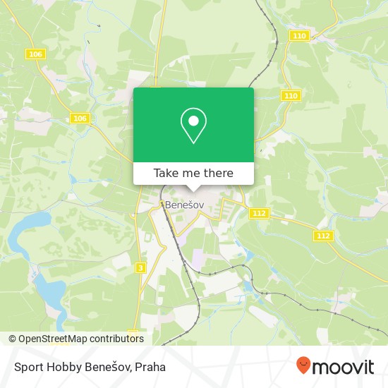 Sport Hobby Benešov, Masarykovo náměstí 154 256 01 Benešov mapa