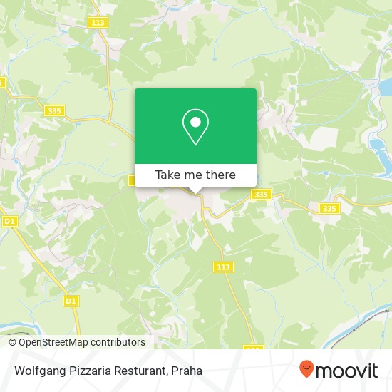 Wolfgang Pizzaria Resturant, náměstí 9. května 251 65 Ondřejov mapa