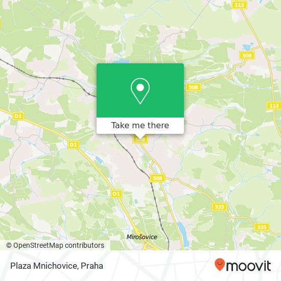 Plaza Mnichovice mapa