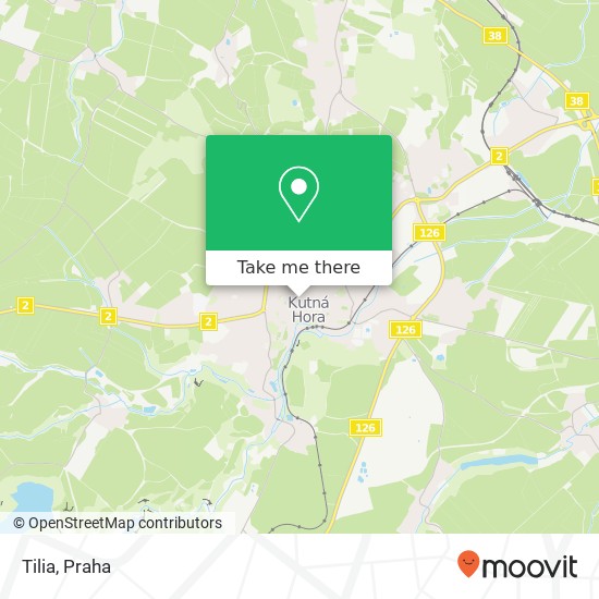 Tilia, Šultysova Kutná Hora mapa