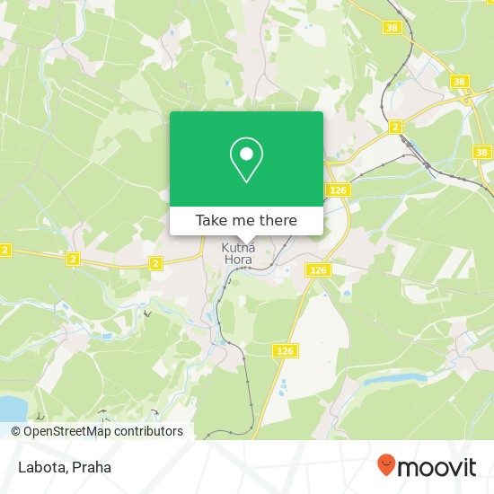 Labota, Tylova Kutná Hora mapa