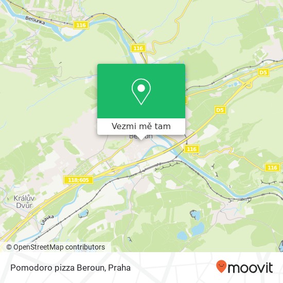 Pomodoro pizza Beroun, Pivovarská 105 / 11 266 01 Beroun mapa