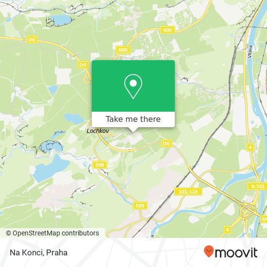 Na Konci, Ke Slivenci 36 154 00 Praha mapa