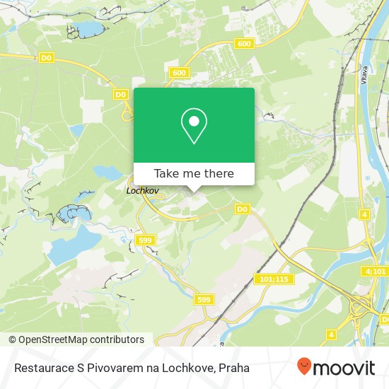 Restaurace S Pivovarem na Lochkove, Ke Slivenci 36 154 00 Praha mapa