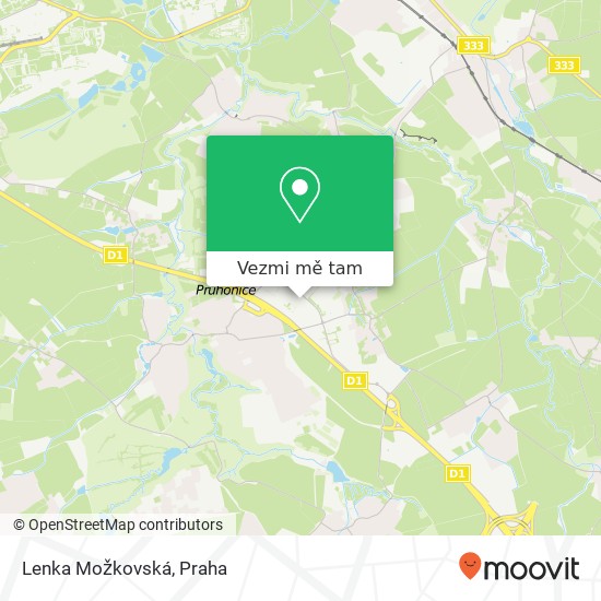 Lenka Možkovská, Obchodní 251 01 Čestlice mapa