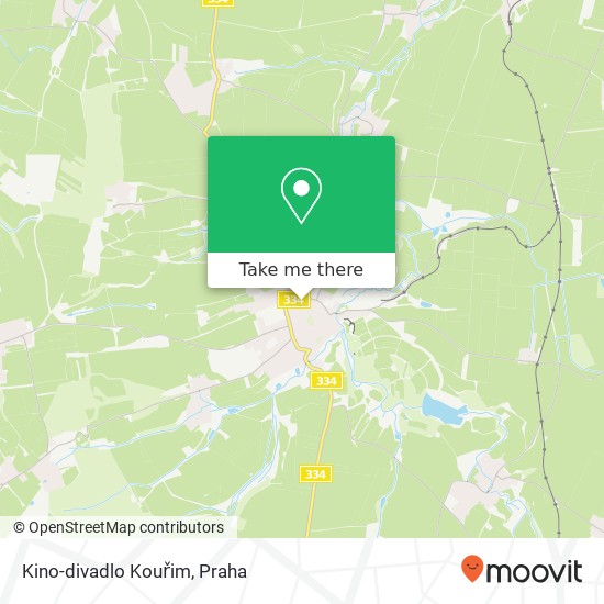 Kino-divadlo Kouřim mapa