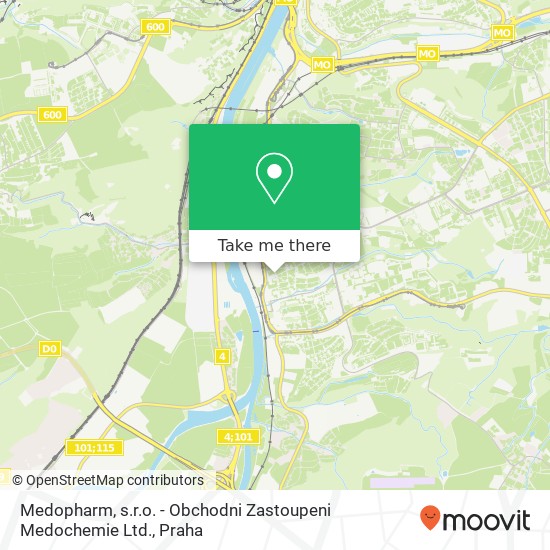 Medopharm, s.r.o. - Obchodni Zastoupeni Medochemie Ltd., Lehárova 1808 / 11 143 00 Praha mapa