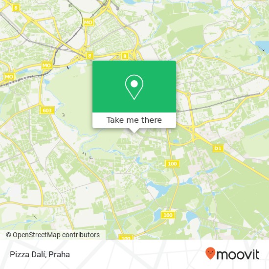 Pizza Dalí, Jana Růžičky 2 148 00 Praha mapa