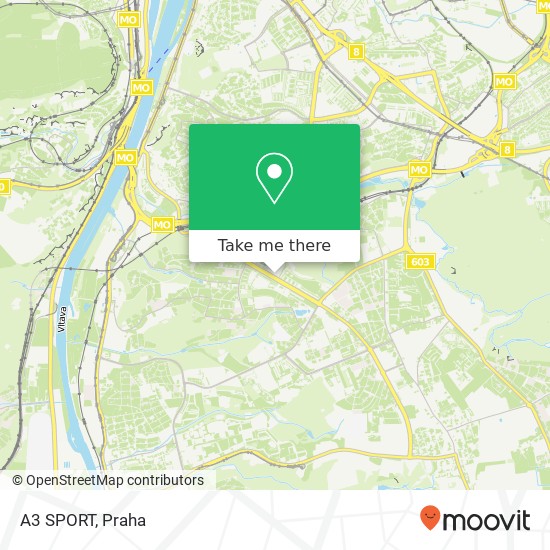 A3 SPORT, Novodvorská 136 142 00 Praha mapa