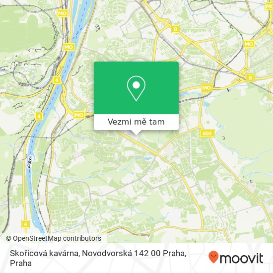 Skořicová kavárna, Novodvorská 142 00 Praha mapa