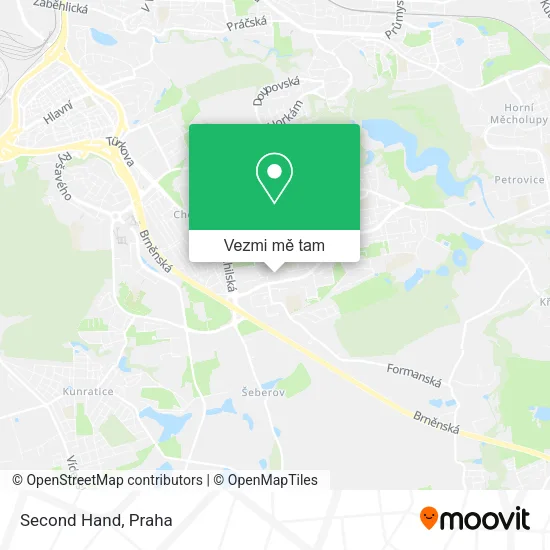 Second Hand mapa