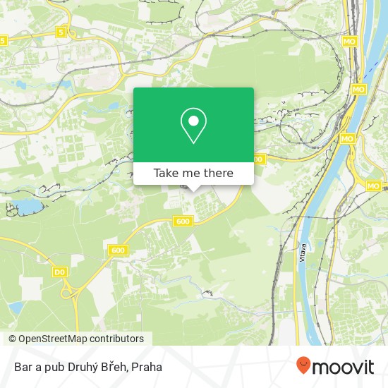 Bar a pub Druhý Břeh, V Remízku 154 00 Praha mapa