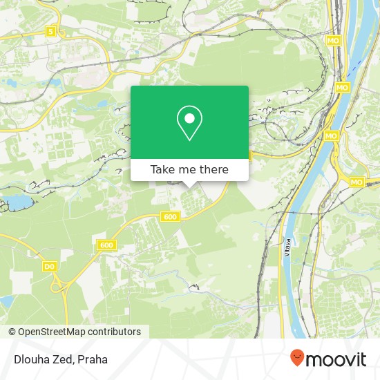 Dlouha Zed, Voskovcova 745 / 11 154 00 Praha mapa