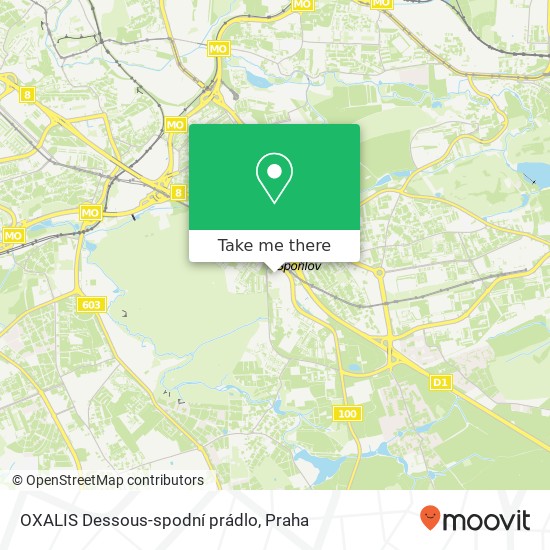 OXALIS Dessous-spodní prádlo, Roztylská 19 148 00 Praha mapa